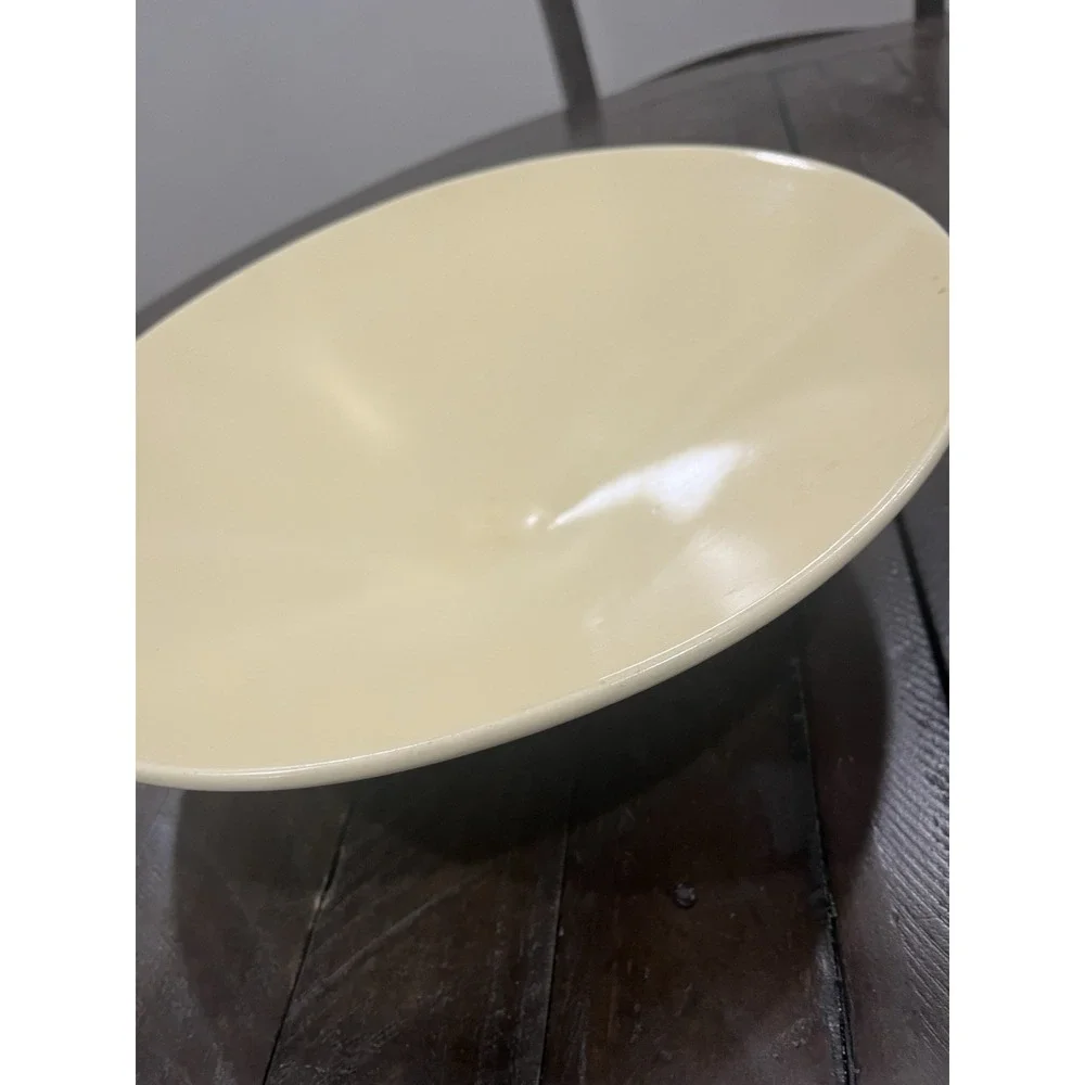 Vintage Haeger Pottery Bowl 3295 Soft Yellow Table‎ Fruit Bowl